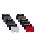 ANTONIO ROSSI Herren Fitted Boxer Hipster (12er Pack), Mehrfarbig (Dunkel), L EU