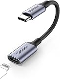 UGREEN USB C Lightning Kopfhörer Adapter Typ c auf Lightning Audio Adapter kompatibel mit MacBook Pro/Air, iPad Pro, Earpods, urBeats3 Kopfhörer, Xiao Mi 12usw. Silber