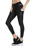 Santic Fahrradhose Lang Damen Radlerhose Gepolstert 7/8 Leggings Tights Sitzpolster Elastische Schnell Trocknend Atmungsaktive M