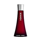 HUGO DEEP RED Eau de Parfum, fruchtig-orientalischer Damenduft mit Zedernholz und Vanille-Noten für sinnliche Frauen, 90ml