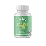 Vitabay Natürliches Astaxanthin 12 mg hochdosiert - VEGAN und LABORGEPRÜFT - 90 Astaxanthin Softgel Kapseln Antioxidantien 12mg Astin Astaxanthin hochdosiert Haematococcus Pluvialis Astaxantin