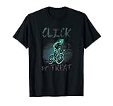 Click or Treat Rennrad Halloween Biker Spruch Klick-Pedal T-Shirt