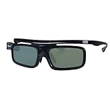 3D-Brille, 3D Active Shutterbrille Wiederaufladbare Brillen Geeignet für 3D DLP-Link Projektor Acer BenQ Optoma Viewsonic Philips LG Infocus NEC Jmgo Vivitek Cocar Toumei - 1 Stück