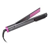 3-in-1-Haarglätter, Hot Comb Frizz Multifunktions-Glätteisen 110-240 V No Damage Electric Verbrühungsschutz für Home Salon (EU-Stecker)