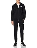 PUMA Clean Sweat Suit Trainingsanzug, Herren, Schwarz, L