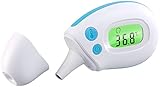 Newgen Medicals IR Fieberthermometer: Medizinisches Mini-Infrarot-Fieberthermometer für Ohr- & Stirnmessung (Infrarotfieberthermometer)