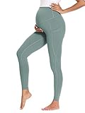 Love2Mi Sporthose für Schwangerschaft Umstandsmode Yogahose Leggings mit Taschen