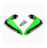 Motorrad Handschalen Für B&MW F800r Für Hond&a Motorrad Kymco Xciting 400 Motorrad Handschutz Handschutz Lenkerschutz Mit Licht (Color : Green)