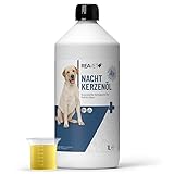 ReaVET Nachtkerzenöl für Hund & Katzen 1L – Kaltgepresst, Naturrein in Premiumqualität – unterstützt Haut & Fell + Wohlbefinden I Omega-6 I Naturprodukt für Hund & Katze ohne Zusätze