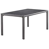 SIEGER Outdoor-Lofttisch, Vivodur®-Platte, Farbe Eisengrau und Anthrazit 165 x 95 cm