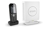 Snom M430 Singlecell IP-DECT Schnurlos Set, M30 DECT IP Telefon + M400 Basisstation, bis zu 20 Mobilteile, bis zu 10 parallele Anrufe, 3 Jahre Herstellergarantie, Schwarz, 00004589