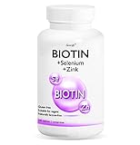 BIOTIN Line@ | 180 Tabletten - 6 Monate Behandlung | Biotin + Selen + Zink für eine komplette Mischung | 900% VNR