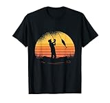 Herren Angler Sonnenuntergang Fischer Angel T-Shirt