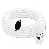 RealMade Verlängerungskabel 5M Kabel, Verlängerungsleitung mit Kinderschutz Stecker, H05VV-F 3G1.5mm² Kunststoffleitung, Schutzkontakt-Verlängerung für innen, 16A/250V, 3680W, Weiß