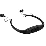 Hipipooo Wasserdichter MP3-Headset-Musikplayer, 8-GB-Speicher-HiFi-Stereoanlage, UKW-Radio, Bluetooth-Kopfhörer zum Schwimmen, Surfen, Laufen, Sport, preisgekröntes Design (Schwarz)