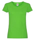 FRUIT OF THE LOOM Lady Fit Original T-Shirt Gr. L, lindgrün