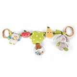 NICI 48512 Owl Kinderwagenkette Hase und Eule 40cm mit 5 Figuren zum Aufhängen, BUNT, S