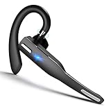 Bluetooth Headset, Freisprechanlage Headset Bluetooth 5.1 Kabellos Wasserdicht Headset mit CVC8.0 Rauschunterdrückung Dual HD Mikrofon für iPhone Samsung Android Handys