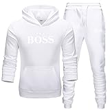 Tounlinx 2022 Herren Pullover Anzug zweiteiliger Sportanzug Herren Herbst und Winter Sport Pullover Hoodie Anzug Jogging Mode Anzug (Color : 23, Size : XXL)