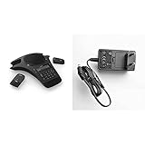 Snom C520 Konferenztelefon (DECT, Bluetooth, drahtloses Mikrofon, erweiterbar), Schwarz & A6 EU 10W Netzteil für alle Snom-Telefone und Konferenz-VoIP-Telefone