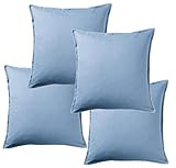 IKEA 504.334.16 Kissenhülle GURLI, 4-er Pack, 50 x 50 cm, hellblau