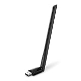 TP-Link Archer T2U Plus AC600 High Gain Dualband USB WLAN-Adapter mit 5dBi Antenne (bis zu 433 Mbit/s auf 5GHz und 200 Mbit/s auf 2,4GHz, Kompatibel mit Windows 10/8.1/8/7/XP und Mac OS X)