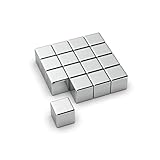 NeoMagNova 15 Stück XL Magnete für Glasmagnettafel extra stark, 10mm Würfel Magnete für Magnettafel, Glasboard, Magnetstärke N42