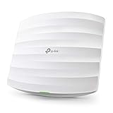 TP-Link EAP225 AC1350 WLAN Access Point (Dualband 1350 Mbit/s mit MU-MIMO, Omada SDN, zentrales Management, professionelles Mesh WLAN, passend für Wand- und Deckenmontage, unterstützt 802.3af PoE)weiß