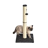 Amazon Basics – Mittelgroßer Katzen-Kratzbaum, 41 x 41 x 81 cm, grau