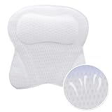 Badewannenkissen,Ergonomisches Luxus Badewannen Spa Kissen,Kann Kopf,Nacken und Rücken stützen,4D-Air-Mesh Technologie und Badezubehör für Männer und Frauen,Geeignet für alle Arten von Badewannen