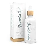 Skinplicity Hamameliswasser in Bio-Qualität ohne Alkohol - Zaubernuss Wasser. Gesichtspflege - Gesichtswasser, Gesichtsreinigung, Hautreinigung. Reinigt, beruhigt, erfrischt - vegan.