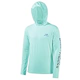 Bassdash Herren Kapuzenpullover Shirt Sonnenschutz UPF50+ UV Pullover Langarm Hoodie für Angeln Rash Guard