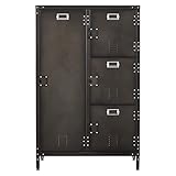 Aktenschrank Industriell Büroschrank mehrzweckschrank Metallschrank Stahlschrank Lagerschrank garderobenschrank Schrankkorpus Universalschrank Besenschrank Aufbewahrungsschrank Stahlspind 75x46x140cm