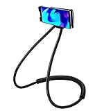 LYTIVAGEN Neck Phone Holder, Universal Schwanenhals Handyständer Lazy Handyhalter 360° Grad Drehung, Flexibel Handyhalterung für Smartphones,Mini Tablets (Schwarz)