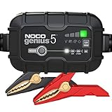 NOCO GENIUS5EU, 5A Ladegerät Autobatterie, 6V/12V KFZ Batterieladegerät für Auto und Motorrad, Erhaltungsladegerät und Desulfator für AGM, Gel, Start-Stopp, EFB und LiFePO4 Lithium Batterien