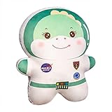 IHEHUA Astronaut gefüllte Puppe Spielzeug Astronaut Puppe Mädchen Schlafkissen Kuschelweiches Plüschtier Umarmungskissen Geschenke für Kinder Mädchen Jungen und Oktopus Kuscheltier (Green, One Size)