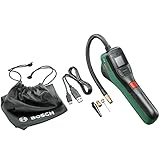 Bosch elektrische Fahrradpumpe / Luftpumpe / Mini Kompressor EasyPump (3,0 Ah Akku, 3,6 Volt, Autostop-Funktion, 150 PSI, 10,3 bar, LED, über USB-C wiederaufladbar, im Karton)