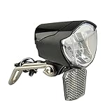 Fischer Fahrrad Dynamo LED-Frontlicht 70 Lux, mit Lichtautomatik und Standlicht, StVZO-zugelassen