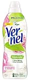 Vernel Naturals Weichspüler, Pfingstrose und Weißer Tee, 32 Waschladungen, 100 Prozent vegan, 99 Prozent naturbasierte Inhaltsstoffe, ohne Silikone und Farbstoffe