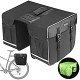 Gepäckträgertasche, Hinterradtasche Doppeltasche wasserdicht, Satteltasche Radtasche Fahrradtasche für für MTB Rennrad Gepäckträger, 30L