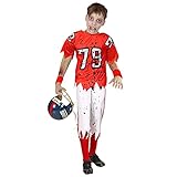 Widmann - Kinderkostüm Zombie American Football Player, Muskelshirt und Hose, Halloween, Karneval, Mottoparty