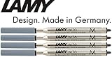 Lamy M16 Ersatz für Kugelschreiber, Metall, unverwischbar, M-Spitze, schwarz, 4 Stück