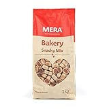 MERA Bakery Snacky Mix (1kg), Hundeleckerli für Training oder als Snack, Leckereien für Hunde aus natürlichen Zutaten, schonend gebackene Hundekekse