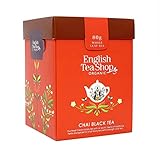 English Tea Shop - Teegeschenk Set 'Black Tea Chai', BIO, mit Holz-Teelöffel in origineller Origami Geschenkbox, 80g loser Tee