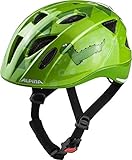 ALPINA Unisex - Kinder, XIMO FLASH Fahrradhelm, green dino gloss, 49-54 cm