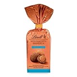 Lindt Schokolade zu Weihnachten | Weihnachts-Mandeln Caramel & Salz | 100 g Beutel Salted Caramel | Schokoladengeschenk