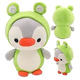 Tocwick Frosch Kuscheltier Pinguin Plüschtier Stofftier Dinosaurier Süßem Kostüm Gefüllte Weiche Plushie Niedliche Dekoration Geschenke Weihnachten Geburtstagsgeschenk