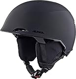 ALPINA MAROI - Sicherer, Bruchfester & Individuell Anpassbarer Skihelm Mit waschbarem Innenfutter Für Erwachsene, black matt, 57-61 cm