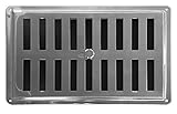 Angepasst Air Vent Inox 22,5 x 14,9 cm (225 mm x 150 mm), Belüftung Grill Edelstahl, Nicht Magnetisch, Geregelt Abdeckgitter, Konvektion Air Outlet/Einlass Abdeckgitter, Geregelt Louvre