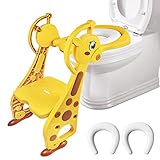 Chairlin Töpfchentrainer Toiletten-Trainer Kinder Töpfchen Kinder-Toilettensitz mit Leiter Töpfchen Sitz für Toiletten （gelb）